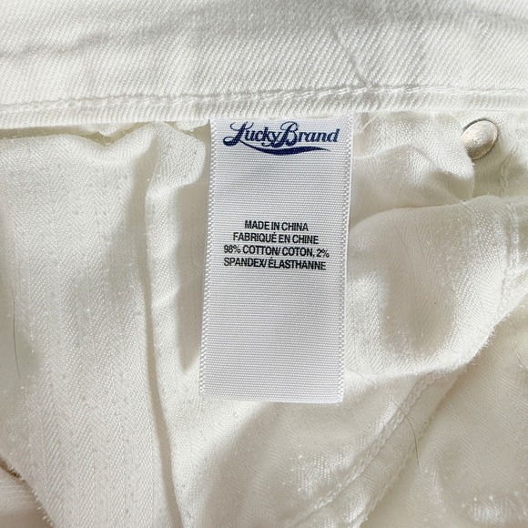 Lucky Brand Womens Sweet N Crop Jeans White Size 12/31 Bootcut Crop - Picture 5 of 9